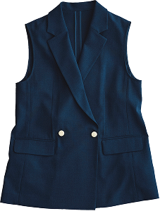 カナパ スリーブレスジレジャケット